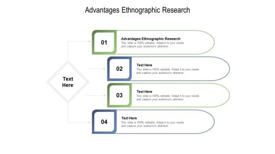 Advantages Ethnographic Research Ppt PowerPoint Presentation Gallery Tips Cpb Pdf