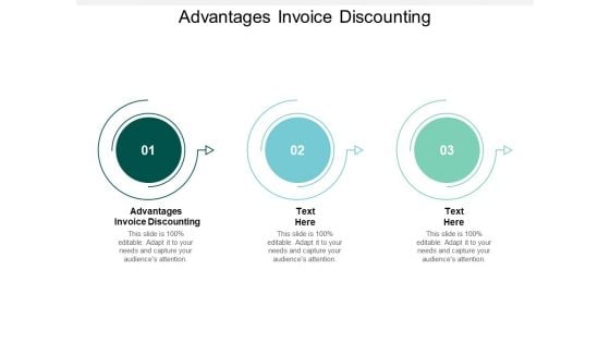 Advantages Invoice Discounting Ppt PowerPoint Presentation Portfolio Master Slide Cpb