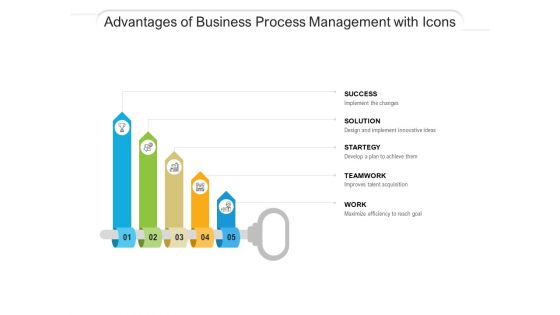 Advantages Of Business Process Management With Icons Ppt PowerPoint Presentation Outline Samples