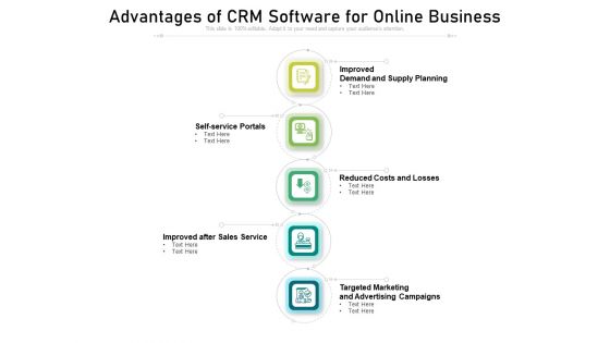 Advantages Of CRM Software For Online Business Ppt PowerPoint Presentation File Mockup PDF