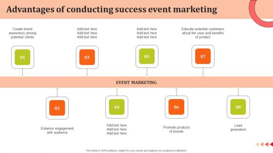Advantages Of Conducting Success Event Marketing Ppt Layouts Design Templates PDF
