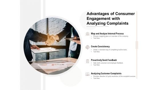 Advantages Of Consumer Engagement With Analyzing Complaints Ppt PowerPoint Presentation Portfolio File Formats