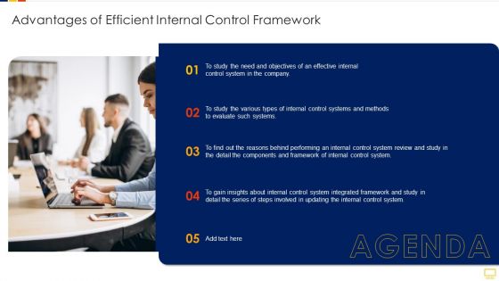 Advantages Of Efficient Internal Control Framework Agenda Introduction PDF