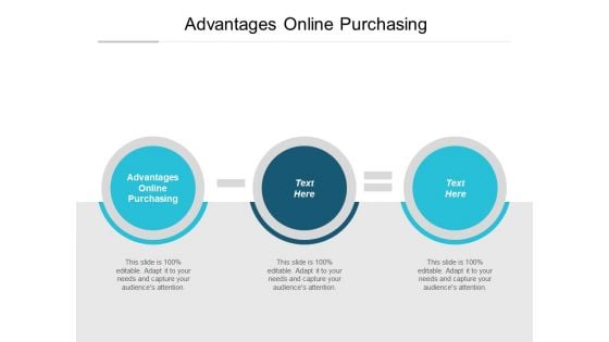 Advantages Online Purchasing Ppt PowerPoint Presentation Layouts Show Cpb