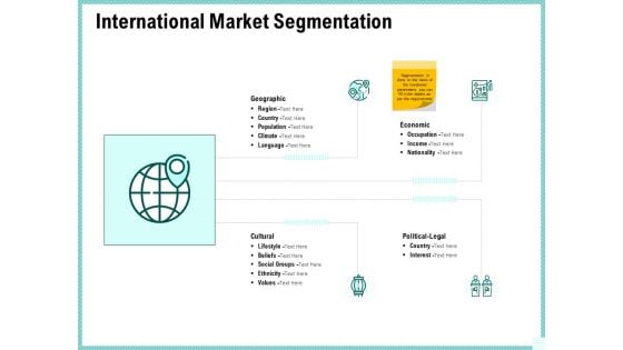 Advertisement Administration International Market Segmentation Ppt Ideas Backgrounds PDF