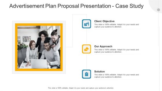 Advertisement Plan Proposal Presentation Case Study Ppt Tips PDF