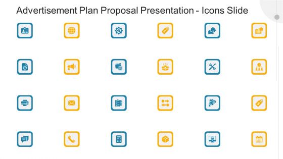 Advertisement Plan Proposal Presentation Icons Slide Ppt Show Images PDF