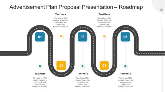 Advertisement Plan Proposal Presentation Roadmap Ppt Icon Clipart Images PDF