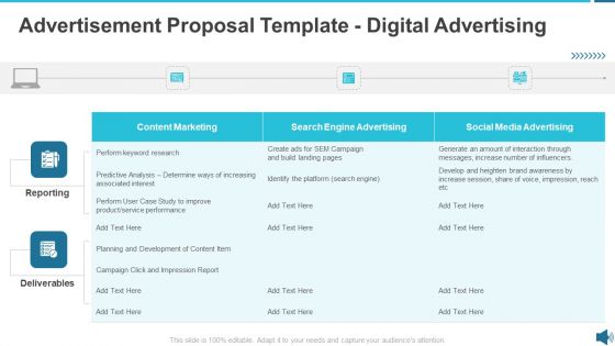 Advertisement Proposal Template Digital Advertising Ppt Gallery Themes PDF Advertisement Proposal Template Digital Advertising Ppt Gallery Themes PDF