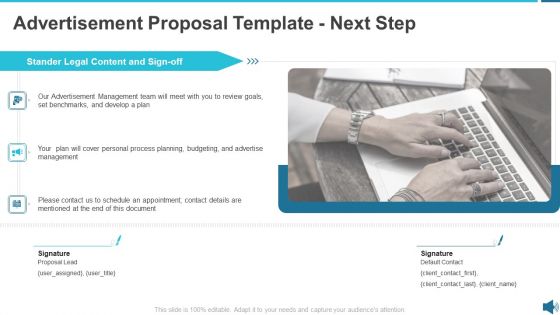 Advertisement Proposal Template Next Step Ppt Professional Show PDF