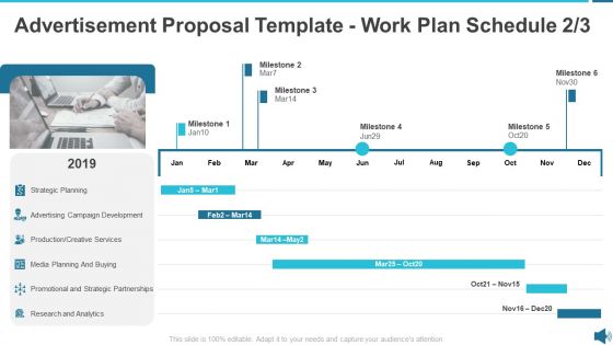 Advertisement Proposal Template Work Plan Schedule Gride Ppt Ideas Rules PDF