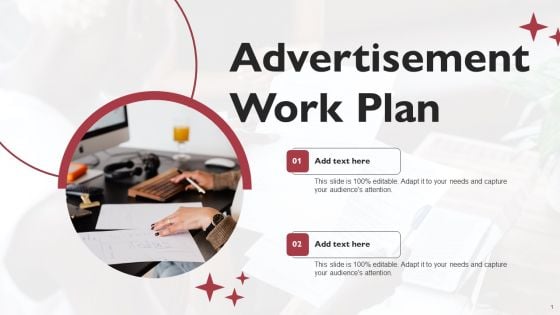 Advertisement Work Plan Slides PDF