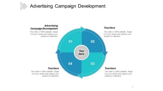 Advertising Campaign Development Ppt PowerPoint Presentation Portfolio Outline Cpb