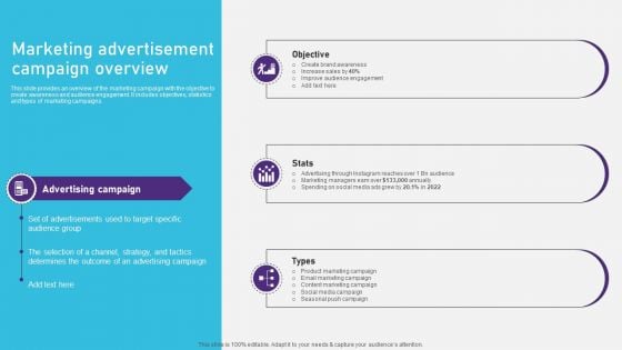 Advertising Campaign Optimization Process Marketing Advertisement Campaign Overview Themes PDF