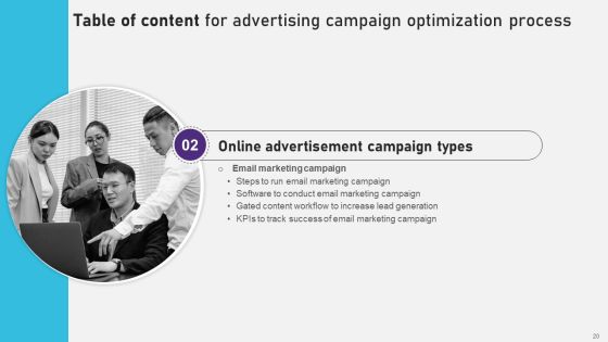 Advertising Campaign Optimization Process Ppt PowerPoint Presentation Complete Deck With Slides Slide19