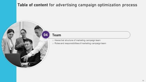 Advertising Campaign Optimization Process Ppt PowerPoint Presentation Complete Deck With Slides Slide57