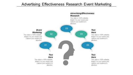 Advertising Effectiveness Research Event Marketing Ppt PowerPoint Presentation Diagrams