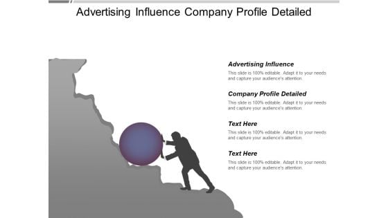 Advertising Influence Company Profile Detailed Ppt PowerPoint Presentation Slides Background Image