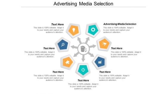 Advertising Media Selection Ppt PowerPoint Presentation Model Icon Cpb