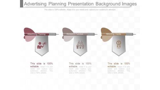 Advertising Planning Presentation Background Images