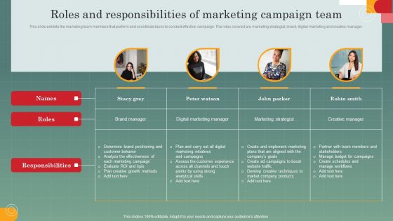 Advertising Programs Management Techniques Roles And Responsibilities Of Marketing Campaign Rules PDF