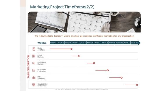 Advertising Proposal Marketing Project Timeframe Video Ppt Styles Slides PDF