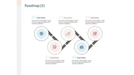 Advertising Proposal Roadmap Five Stages Ppt Portfolio Good PDF