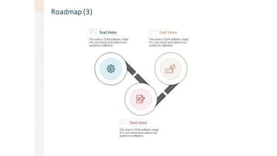 Advertising Proposal Roadmap Three Stages Ppt Model Graphic Images PDF