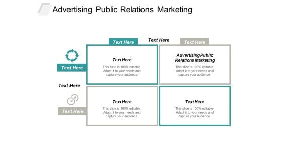 Advertising Public Relations Marketing Ppt PowerPoint Presentation Professional Microsoft Cpb