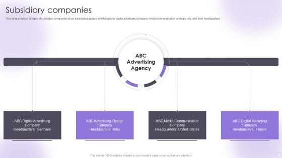 Advertising Services Company Profile Subsidiary Companies Microsoft PDF