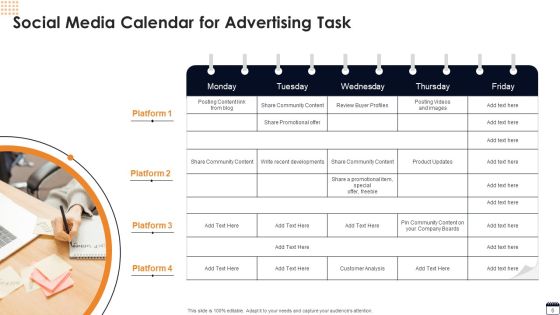 Advertising Tasks Calendar Ppt PowerPoint Presentation Complete With Slides Slide06