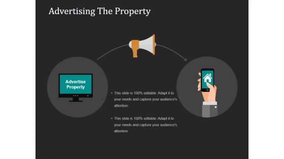 Advertising The Property Ppt PowerPoint Presentation Model