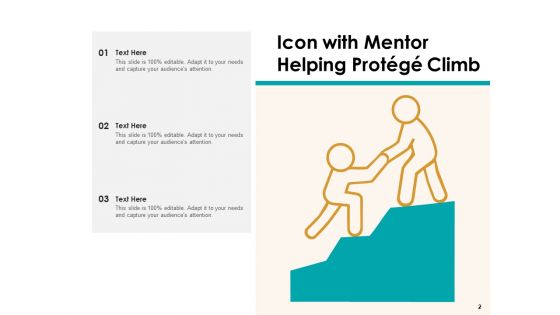 Adviser Icon Mentor Climbing Onboard Ppt PowerPoint Presentation Complete Deck