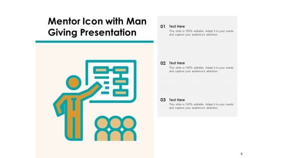 Adviser Icon Mentor Climbing Onboard Ppt PowerPoint Presentation Complete Deck