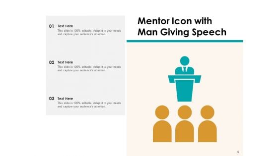 Adviser Icon Mentor Climbing Onboard Ppt PowerPoint Presentation Complete Deck