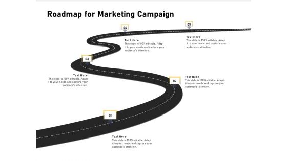 Advocacy And Marketing Campaign Request Roadmap For Marketing Campaign Template PDF