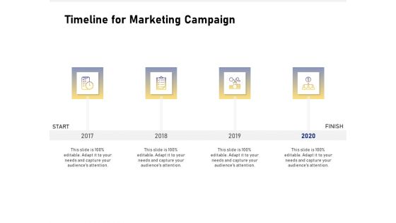 Advocacy And Marketing Campaign Request Timeline For Marketing Campaign Rules PDF