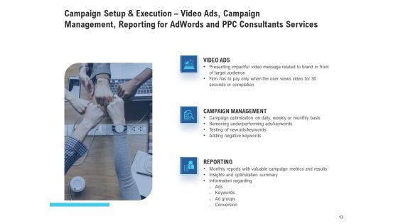 Adwords And PPC Management Services Proposal Ppt PowerPoint Presentation Complete Deck With Slides Slide13