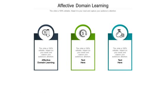 Affective Domain Learning Ppt PowerPoint Presentation Ideas Vector Cpb