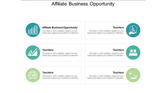 Affiliate Business Opportunity Ppt PowerPoint Presentation Summary Tips Cpb