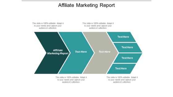 Affiliate Marketing Report Ppt PowerPoint Presentation Icon Design Ideas Cpb