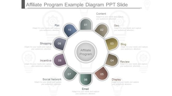Affiliate Program Example Diagram Ppt Slide Affiliate Program Example Diagram Ppt Slide