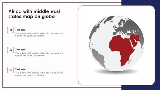 Africa With Middle East States Map On Globe Ppt PowerPoint Presentation Slides Portrait PDF