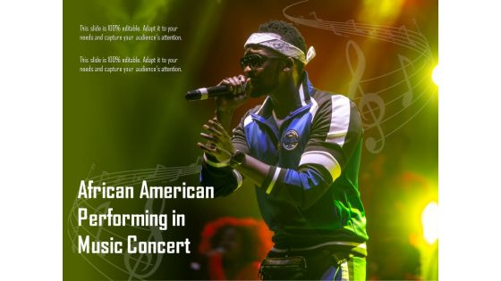 African American Performing In Music Concert Ppt PowerPoint Presentation Inspiration Structure PDF