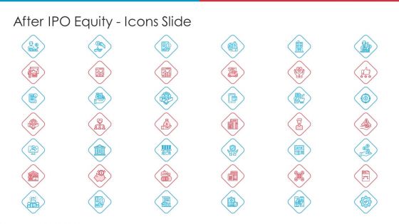 After IPO Equity Icons Slide Ppt Pictures Demonstration PDF