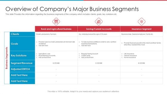 After IPO Equity Overview Of Companys Major Business Segments Clipart PDF