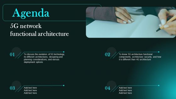 Agenda 5G Network Functional Architecture Infographics PDF