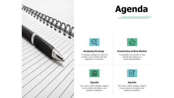 Agenda Analysing Strategy Ppt PowerPoint Presentation Styles Master Slide