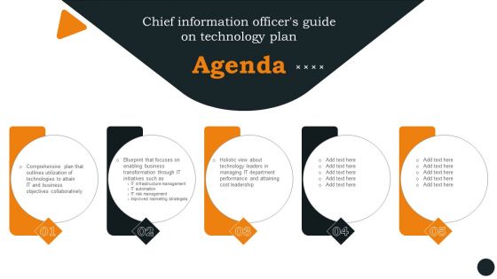 Agenda Chief Information Officers Guide On Technology Plan Microsoft PDF