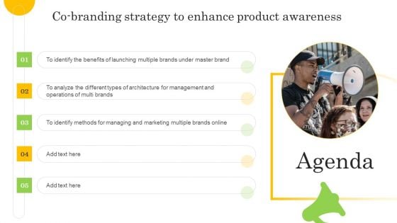 Agenda Co Branding Strategy To Enhance Product Awareness Rules PDF